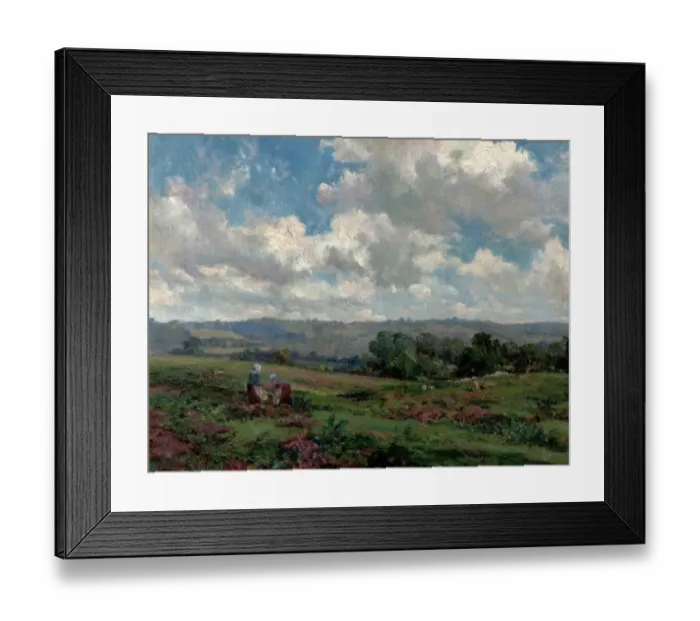 Framed Print : Fields in Surrey Framed Print : Fields in Surrey