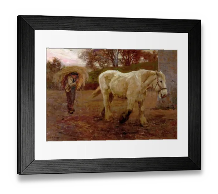 Framed Print : End O Day. Artist: Booth, James William - Title Framed Print : End O Day. Artist: Booth, James William - Title