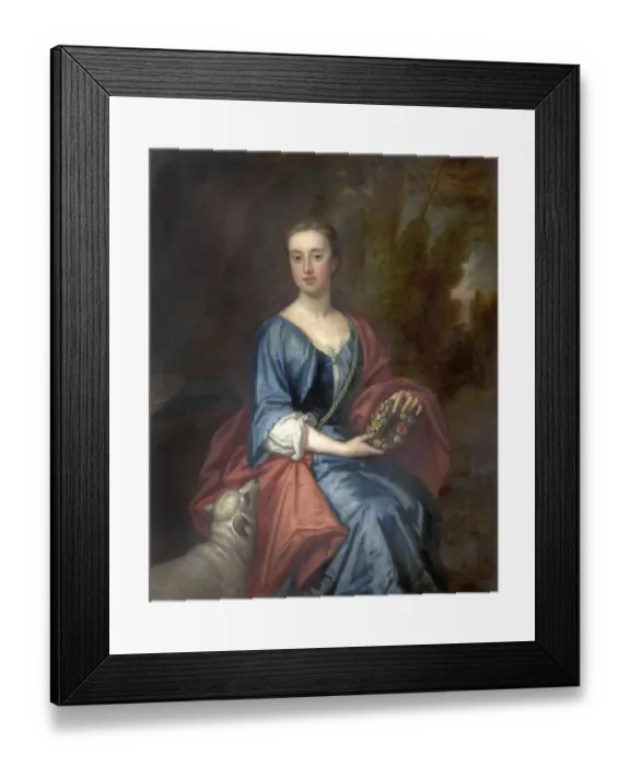 Framed Print : Lady Jane Jackson (d. 1731)