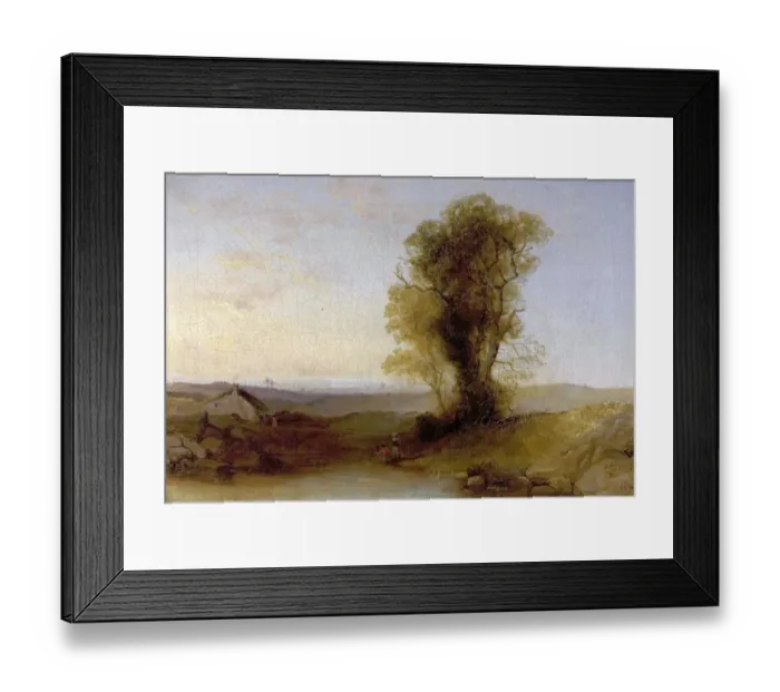 Framed Print : Landscape. Artist: Dawson, Henry - Title: Landscape - Date Framed Print : Landscape. Artist: Dawson, Henry - Title: Landscape - Date