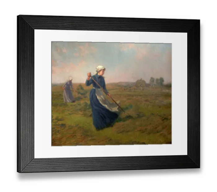 Framed Print : Girl Haymaking Framed Print : Girl Haymaking