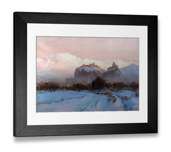 Framed Print : a Winter Scene Framed Print : a Winter Scene