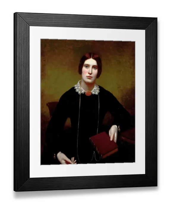 Framed Print : Portrait of a Lady of the Worthington Family Holdiing a Holy Bible Framed Print : Portrait of a Lady of the Worthington Family Holdiing a Holy Bible