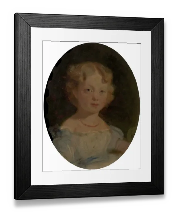 Framed Print : Portrait of a Child - Margaret Sarah Carpenter ( Attributed to ) Framed Print : Portrait of a Child - Margaret Sarah Carpenter ( Attributed to )