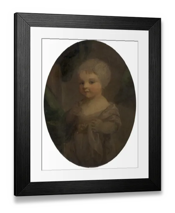 Framed Print : Portrait of a Young Girl Framed Print : Portrait of a Young Girl