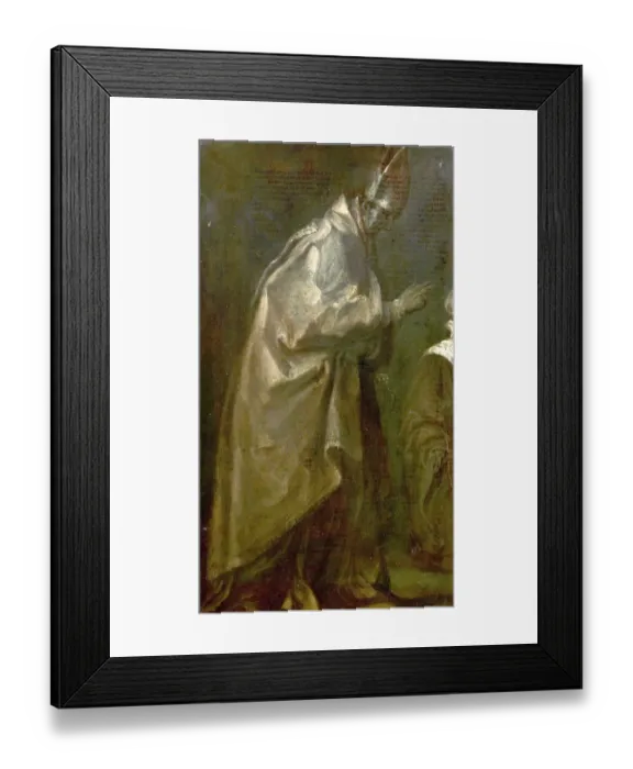 Framed Print : A Bishop - Italian School Framed Print : A Bishop - Italian School