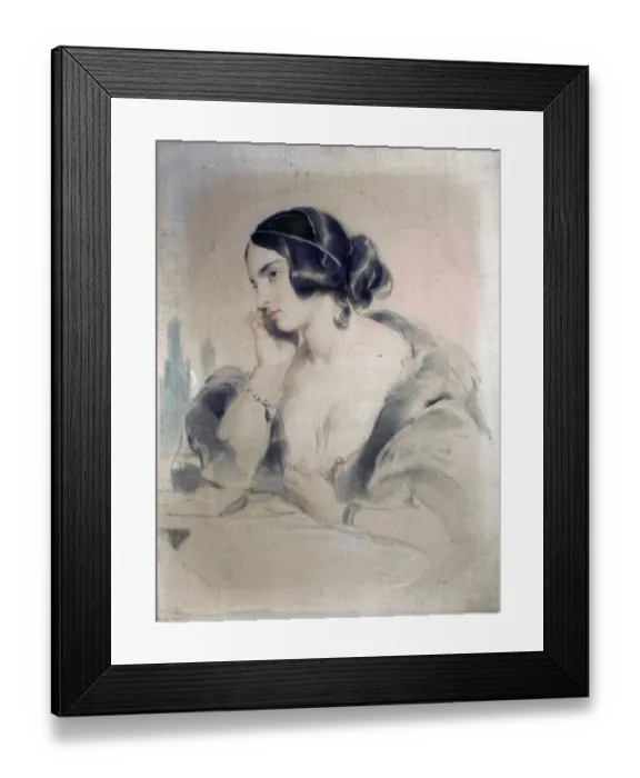 Framed Print : The Honourable Mrs Norton - Edwin Henry Landseer Framed Print : The Honourable Mrs Norton - Edwin Henry Landseer