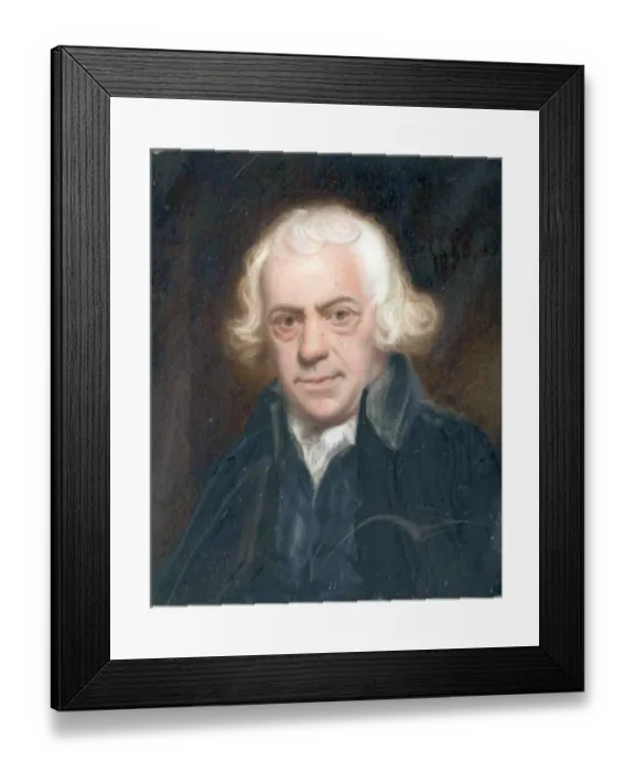 Framed Print : Thomas Sandby R. A. by George Lewis, post 1792 after Sir William Beechey, 1792