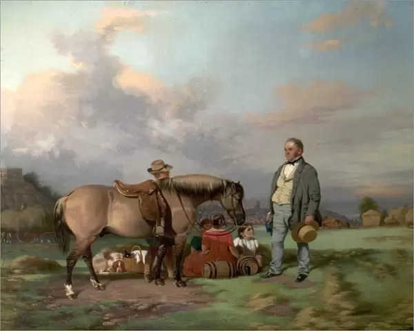 Joseph Fenton with His Family on the Meadows, Nottingham - William Malbon