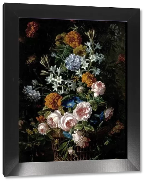 Flowers in a Basket - Jean-Baptiste Monnoyer