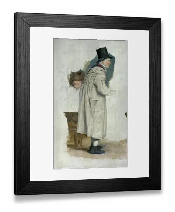 Framed Print : An Old Man in a Smock - William Mulready (follower of) Framed Print : An Old Man in a Smock - William Mulready (follower of)