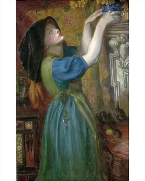 Marigolds (The Bower Maiden, Fleur-de-Marie) - Dante Gabriel Rossetti