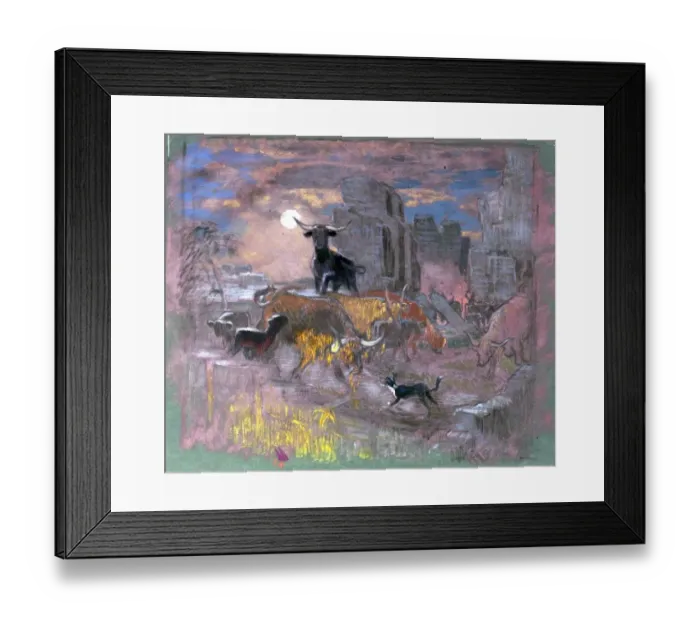 Framed Print : Study for Highland Raiders - William Shackleton Framed Print : Study for Highland Raiders - William Shackleton