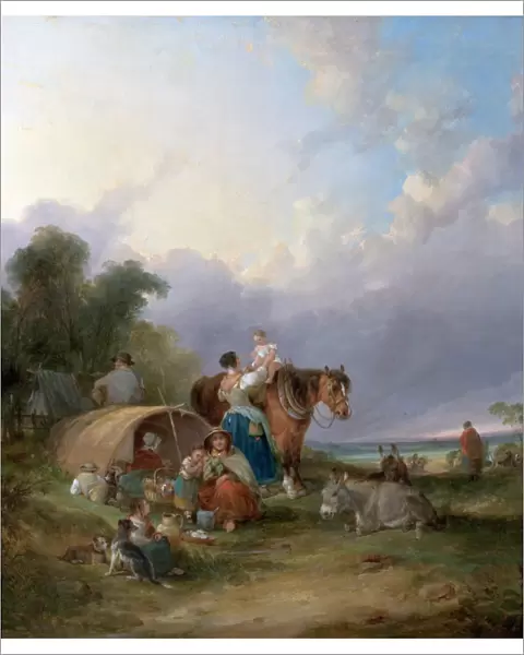 A Gypsy Encampment - William Shayer