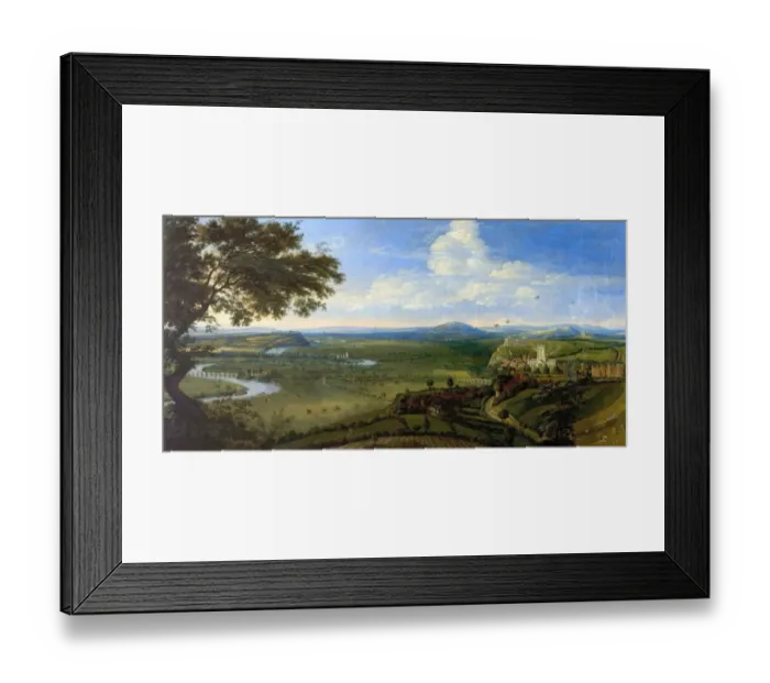 Framed Print : View of Nottingham from the East - Jan Siberechts (attributed to)