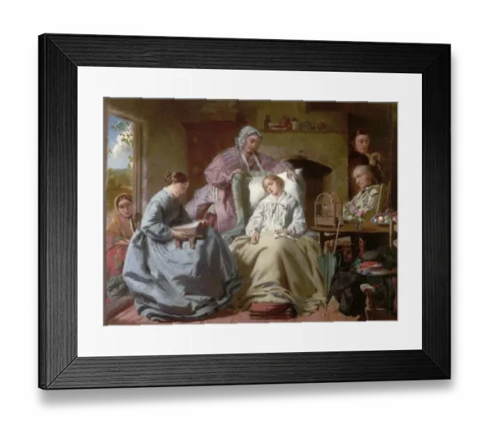 Framed Print : The Invalid - William Powell Frith Framed Print : The Invalid - William Powell Frith
