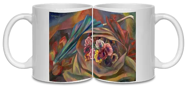 Bouquet and Sunshade - Mark Gertler
