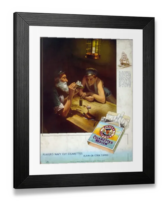 Framed Print : Navy Cut Medium Cigarettes, 1935 Framed Print : Navy Cut Medium Cigarettes, 1935