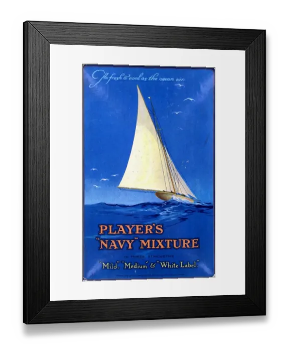 Framed Print : Navy Mixture tobacco, 1924