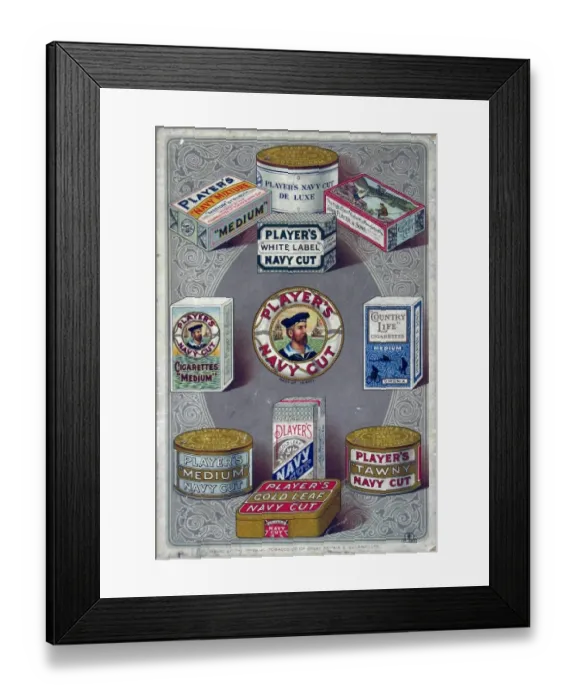 Framed Print : Players Navy Cut Varieties Framed Print : Players Navy Cut Varieties
