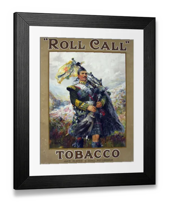 Framed Print : Roll Call tobacco, 1920 Framed Print : Roll Call tobacco, 1920