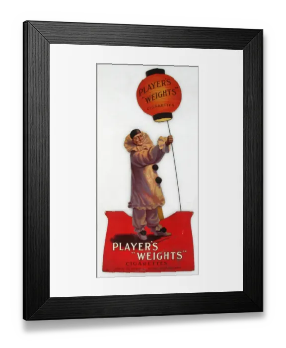 Framed Print : Weights Cigarettes, 1922 Framed Print : Weights Cigarettes, 1922