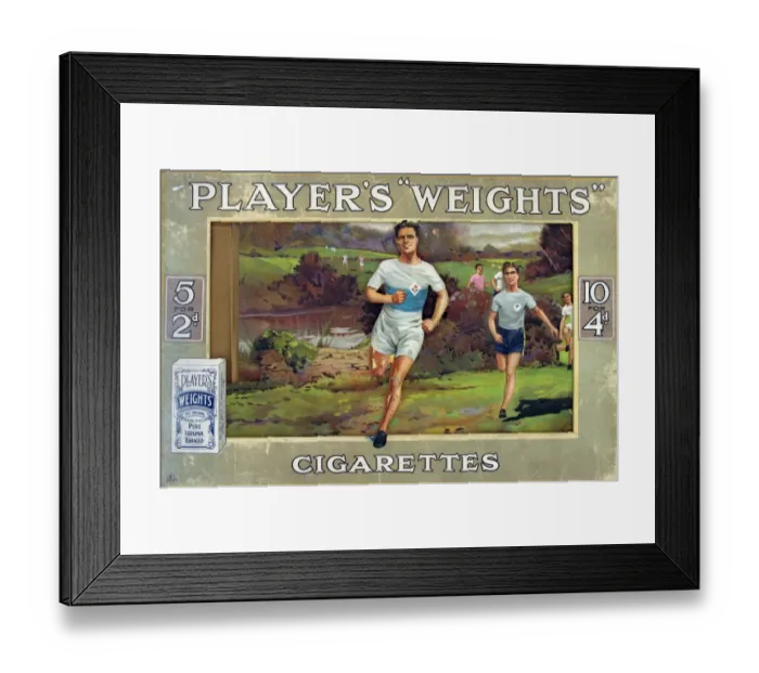 Framed Print : Weights Cigarettes, 1925 Framed Print : Weights Cigarettes, 1925