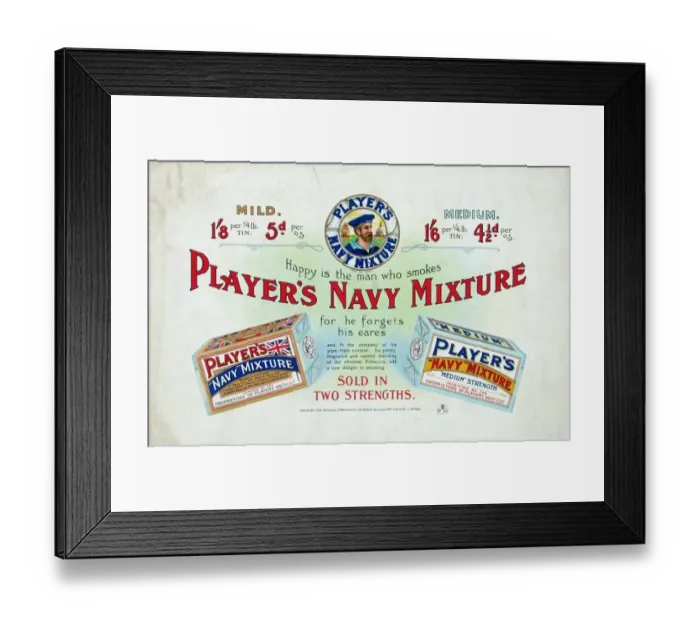 Framed Print : Navy Mixture tobacco, 1906
