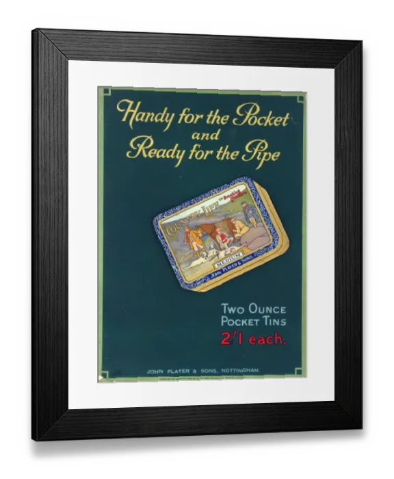 Framed Print : Country Life Smoking Mixture, 1928=29 Framed Print : Country Life Smoking Mixture, 1928=29