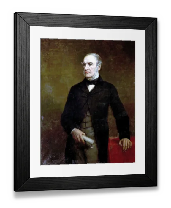 Framed Print : Portrait of Rt. Hon. W. E. Gladstone, by Charles Lucy, ca 1872 Framed Print : Portrait of Rt. Hon. W. E. Gladstone, by Charles Lucy, ca 1872