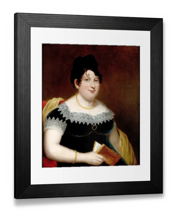 Framed Print : Mrs Catherine Gordon Byron, by Thomas Stewardson Framed Print : Mrs Catherine Gordon Byron, by Thomas Stewardson