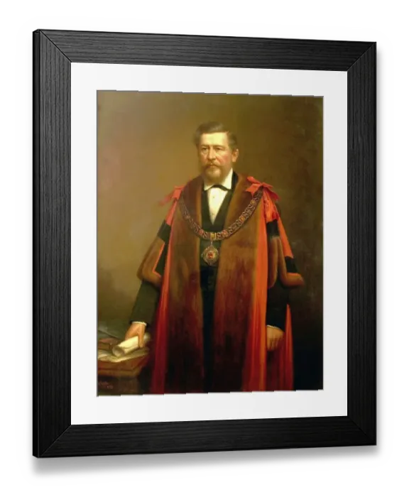 Framed Print : Portrait of Alderman William George Ward, by Sylvanus Redgate Framed Print : Portrait of Alderman William George Ward, by Sylvanus Redgate