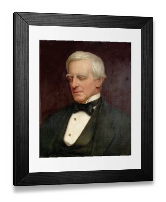 Framed Print : Portrait of Rt. Hon. Robert Lowe, Viscount Sherbrook, by Ethel Mortlock Framed Print : Portrait of Rt. Hon. Robert Lowe, Viscount Sherbrook, by Ethel Mortlock