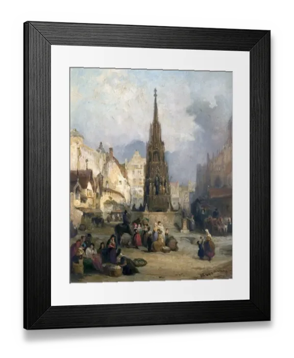 Framed Print : View in Nuremberg, by George Jones Framed Print : View in Nuremberg, by George Jones