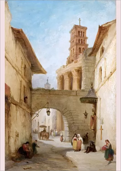 View in Rome, the Forum of Nerva, by George Jones
