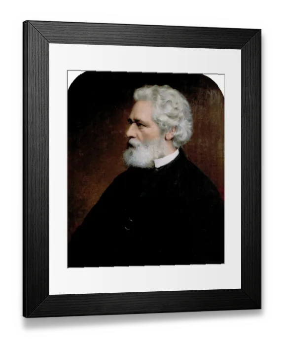 Framed Print : Portrait of Philip James Bailey, by John Edgar Williams, 1884 Framed Print : Portrait of Philip James Bailey, by John Edgar Williams, 1884
