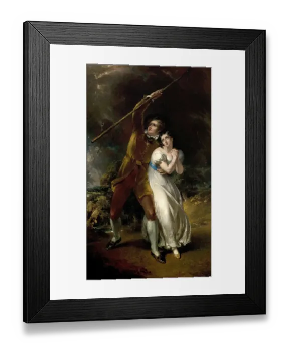 Framed Print : Celadon and Amelia in a storm, by John Wood Framed Print : Celadon and Amelia in a storm, by John Wood