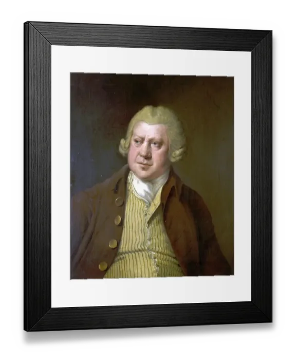 Framed Print : Portrait of Sir Richard Arkwright, by Joseph Wright