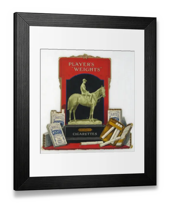 Framed Print : Weights Cigarettes, 1921 Framed Print : Weights Cigarettes, 1921
