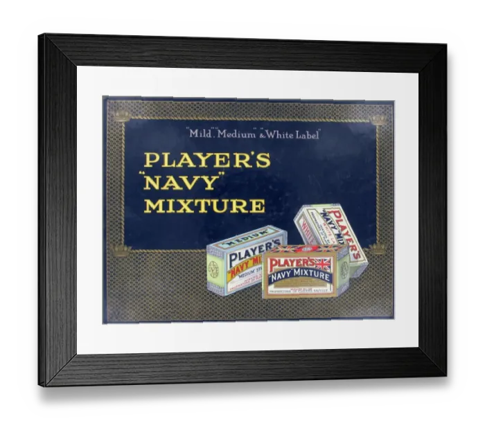 Framed Print : Navy Mixture tobacco, 1920=25