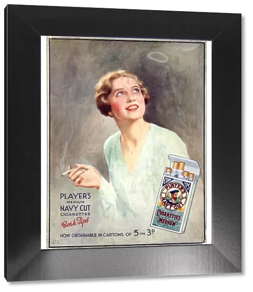 Navy Cut Medium Cork Tip Cigarettes, 1930