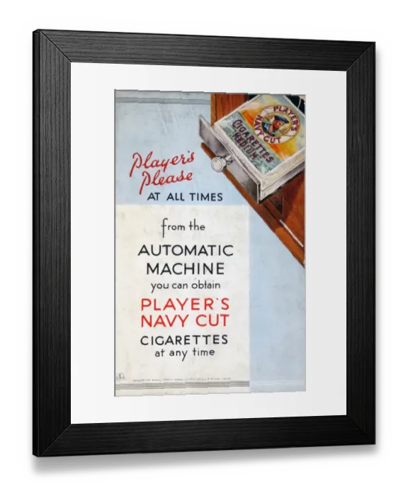 Framed Print : Navy Cut Medium Cigarettes, 1935=36 Framed Print : Navy Cut Medium Cigarettes, 1935=36