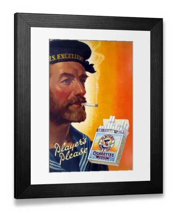 Framed Print : Navy Cut Medium Cigarettes, 1938 Framed Print : Navy Cut Medium Cigarettes, 1938