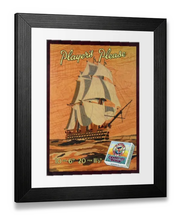 Framed Print : Navy Cut Medium Cigarettes, 1936