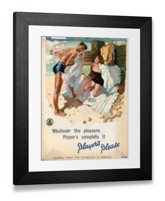 Framed Print : Whatever the pleasure: Beach, 1955 Framed Print : Whatever the pleasure: Beach, 1955