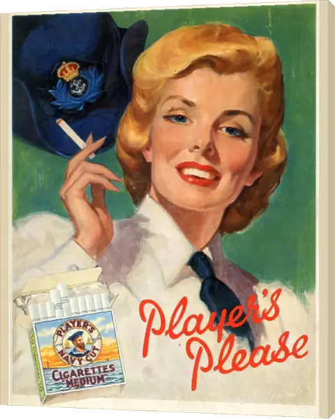 Players Please: Female sailor, 1955