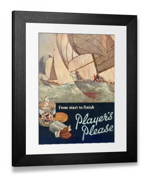 Framed Print : Players Please: From start to finish, 1957 Framed Print : Players Please: From start to finish, 1957