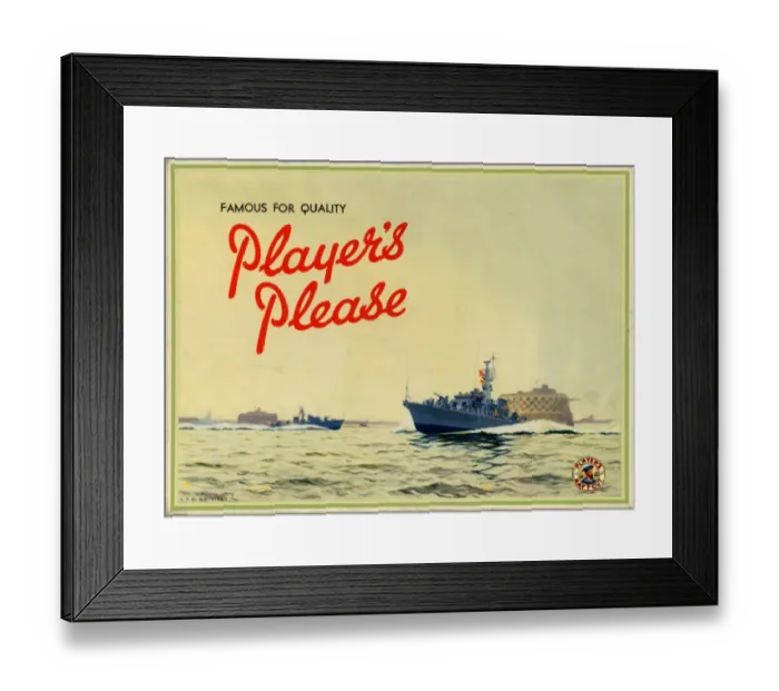Framed Print : Famous for quality: Players Please, 1958 Framed Print : Famous for quality: Players Please, 1958