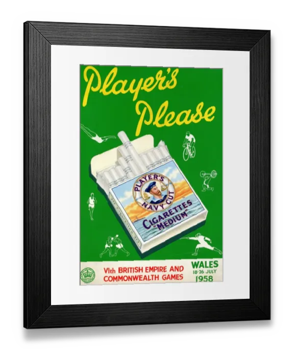 Framed Print : Commonwealth Games 1958 Framed Print : Commonwealth Games 1958