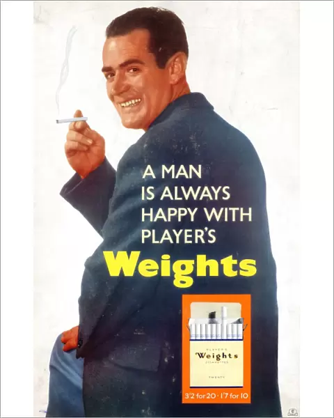 A man is always happy with Players Weights, 1961